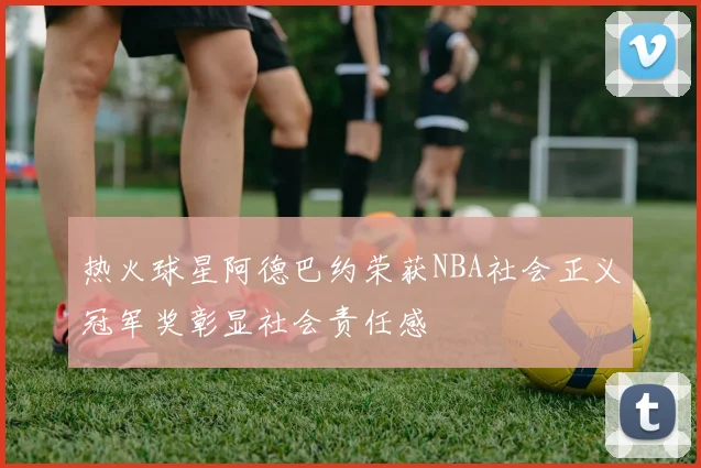 热火球星阿德巴约荣获NBA社会正义冠军奖彰显社会责任感